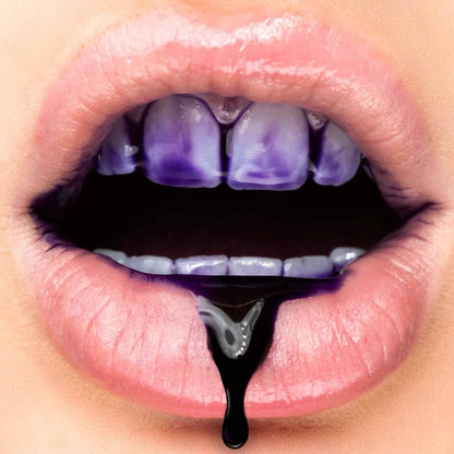 Dents violettes Whiter Mallow dents blanches